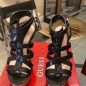 Guess Platform Cork Leather Multi Diane!!!